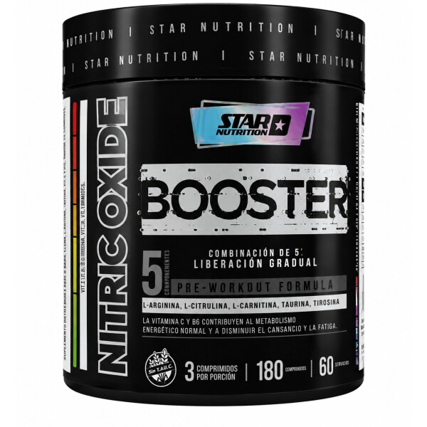 N.O. Booster 180 Comprimidos | Óxido Nítrico Star Nutrition N.O. Booster 180 Comprimidos | Óxido Nítrico Star Nutrition