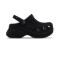 Plataformas Crocs Bae Velvet Clog W Mujer Black