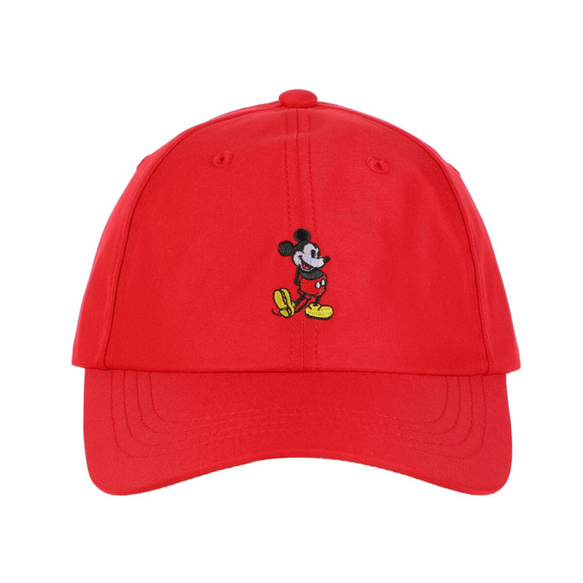 Gorro de sol bordado Mickey Mouse - Rojo 