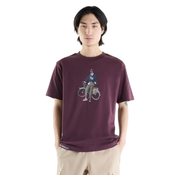 Remera New Balance Varsity Bike Hombre MT62M4ZXYLR Marron