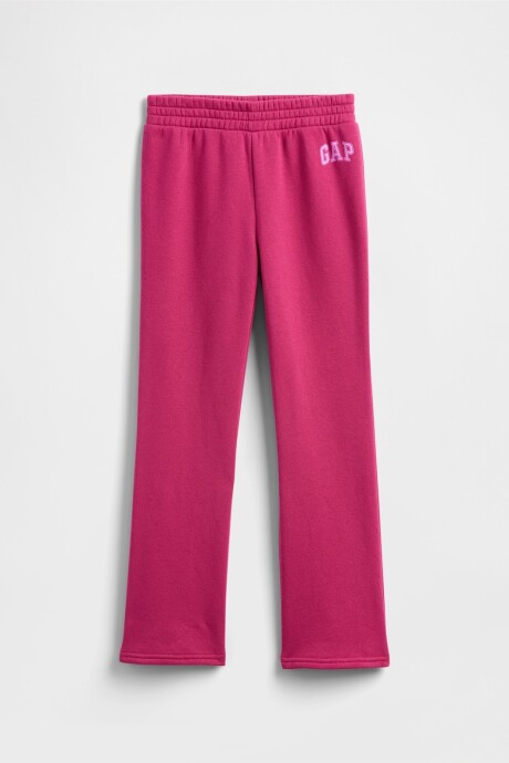 Pantalón Deportivo Logo Bootcut Niña Cerise