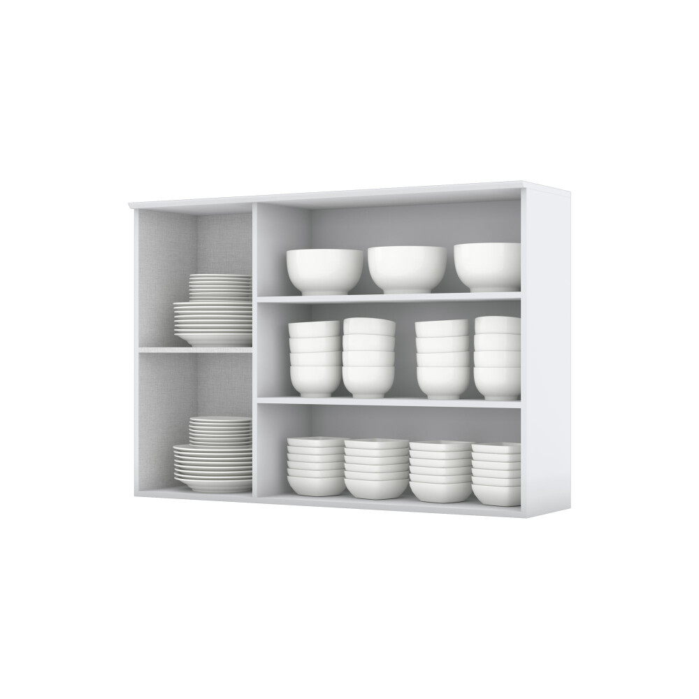 AEREO DE COCINA 120 CM MDF BLANCO AMERICANA