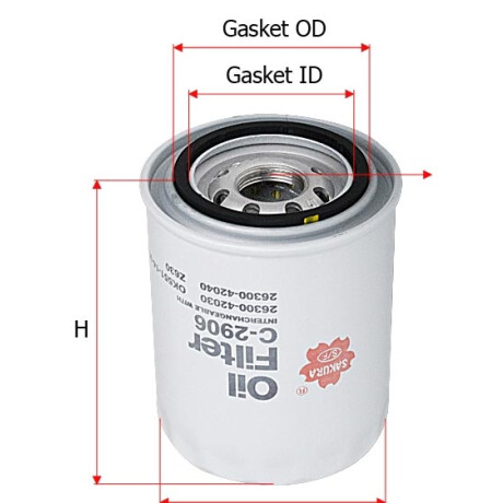 FILTRO ACEITE HYUNDAI H1-H100 2.5 NAKAMURA FILTRO ACEITE HYUNDAI H1-H100 2.5 NAKAMURA