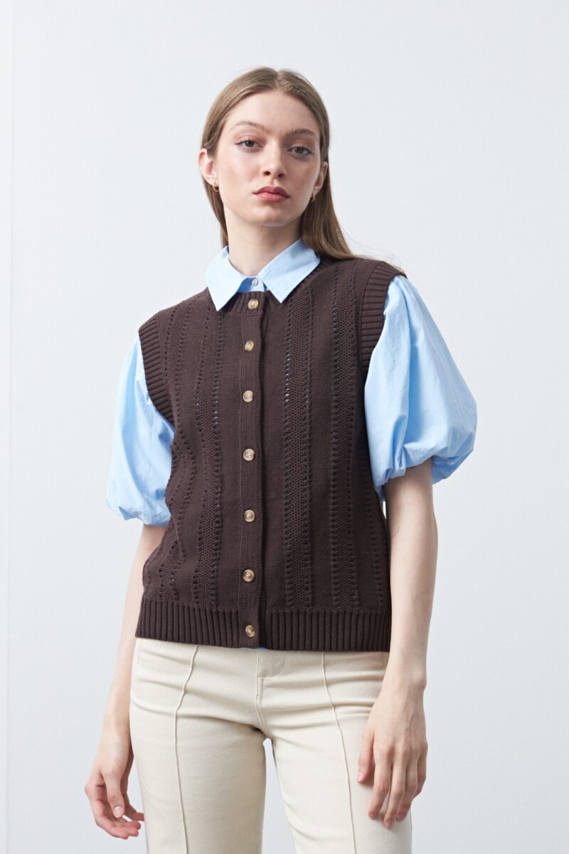 CHALECO MELT Chocolate