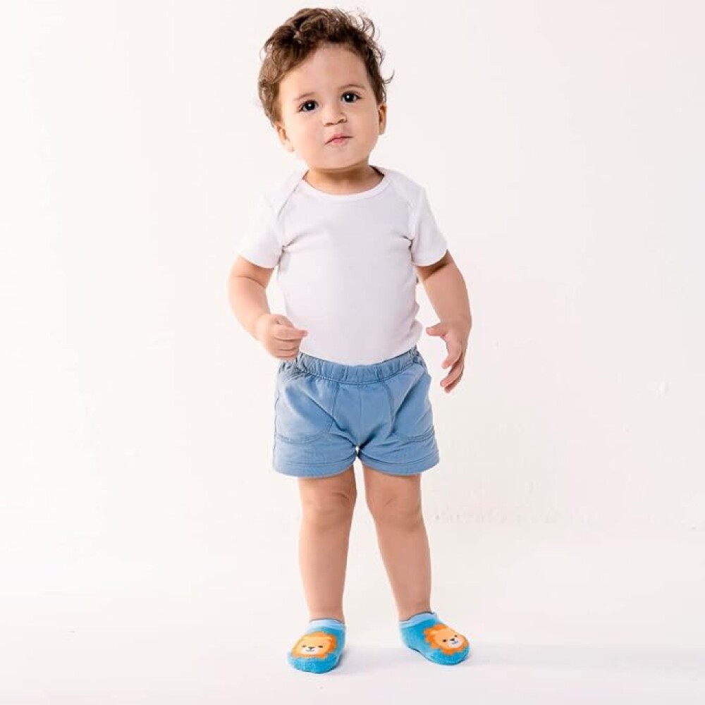 Set medias Anti deslizante Buba Leon Celeste Set medias Anti deslizante Buba Leon Celeste