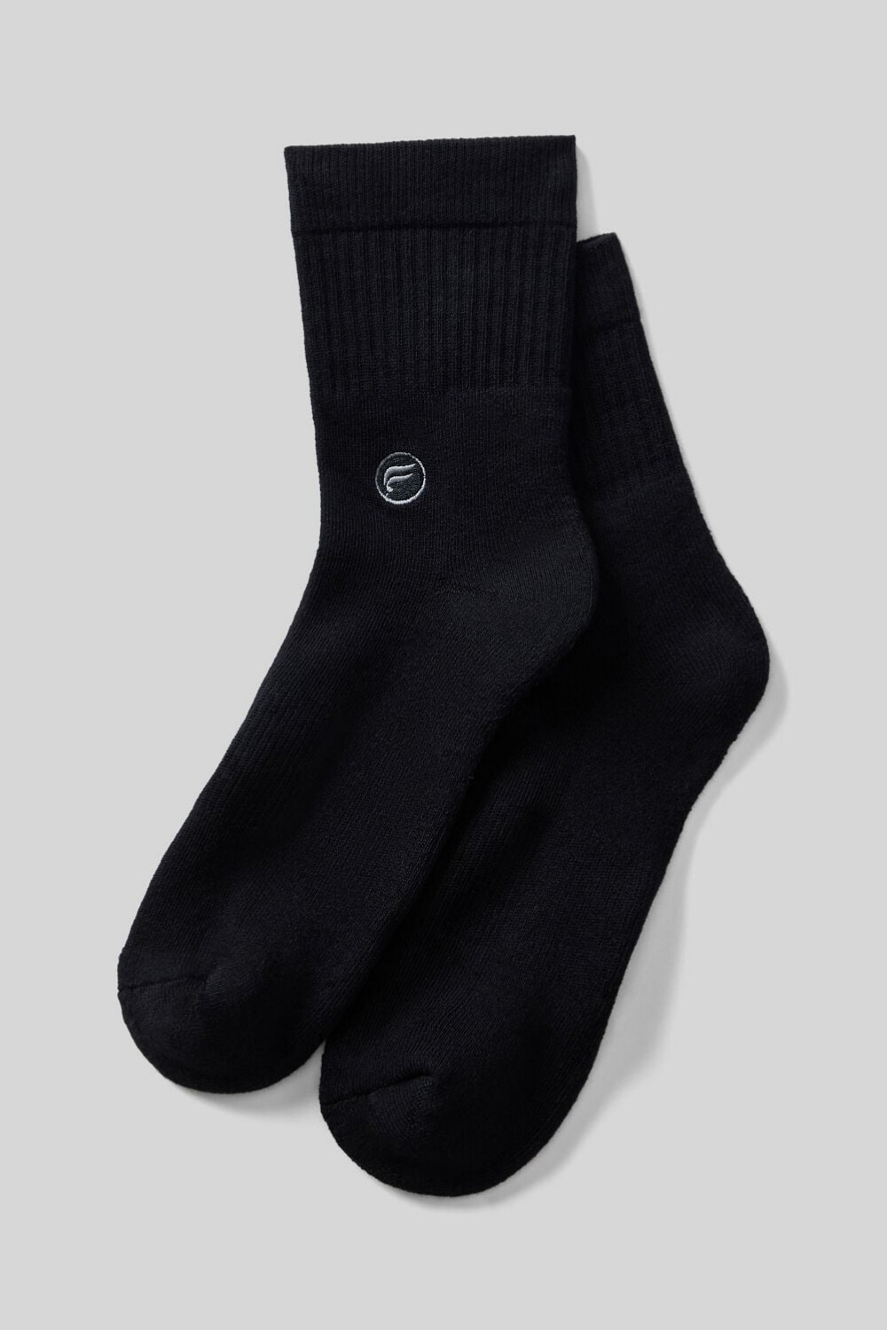 Medias The Everyday Quarter Crew Sock Unisex Black
