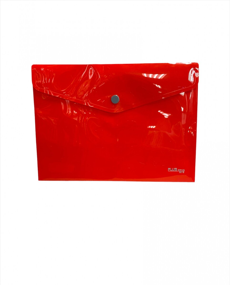 Sobre Plus Office Horizontal con Broche A5 - Rojo 