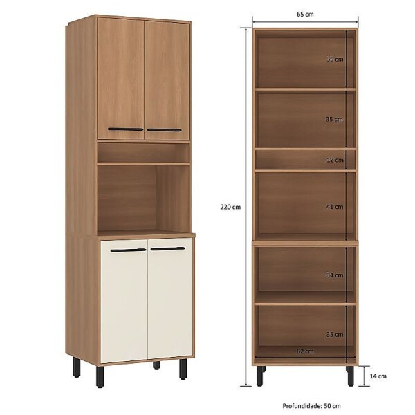 COCINA MODULADA 2.55 MT ROBLE/CHAMPAGNE - HAVANA COCINA MODULADA 2.55 MT ROBLE/CHAMPAGNE - HAVANA