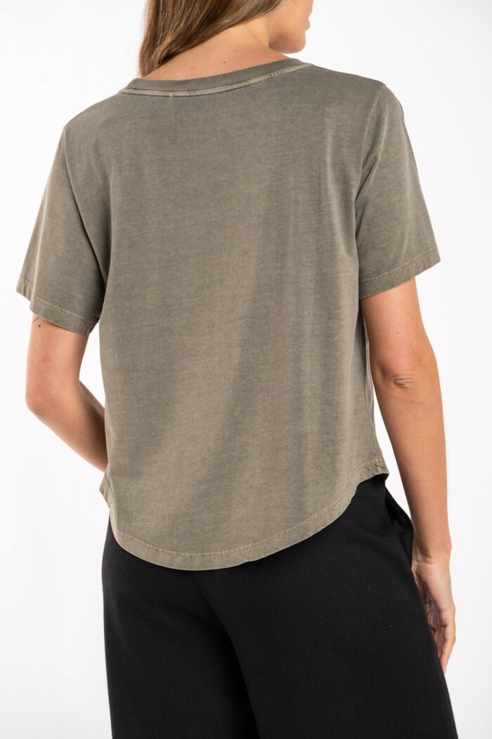 Remera Algodon Lavado Safari