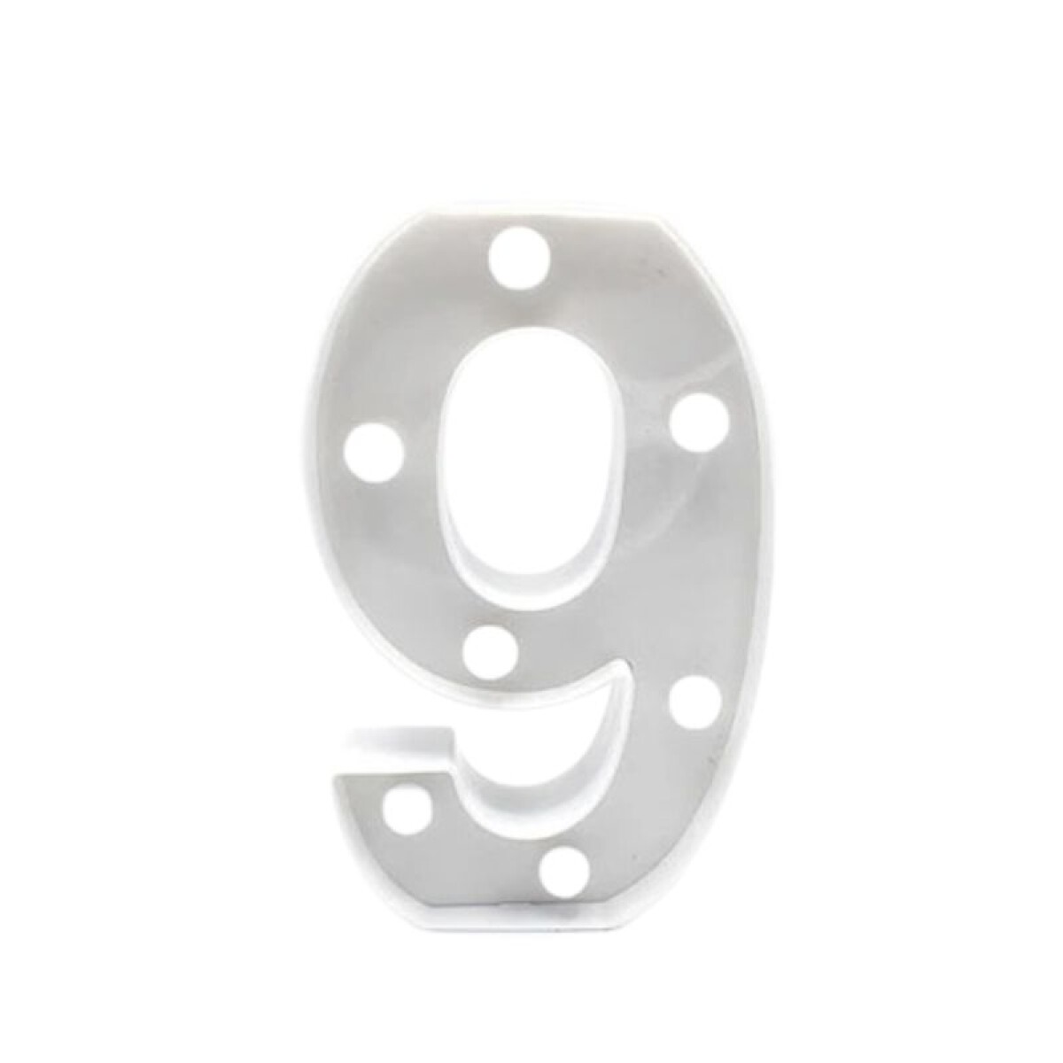 Número Blanco 16cm - 9 