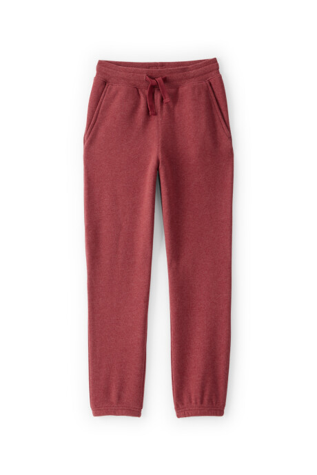 Pantalón deportivo de algodón, rojo Sin color