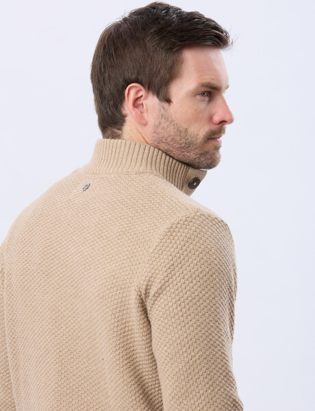 BUZO TEJIDO TEXTURADO Beige