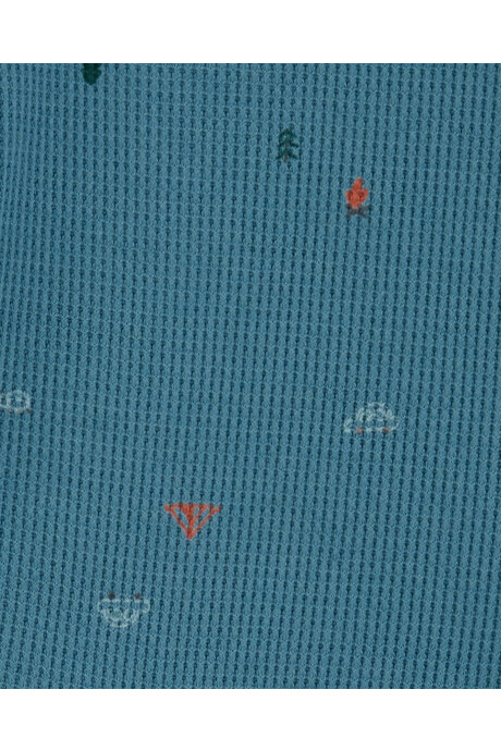 Set dos piezas de algodón térmico, pantalón y body, diseño camping Sin color