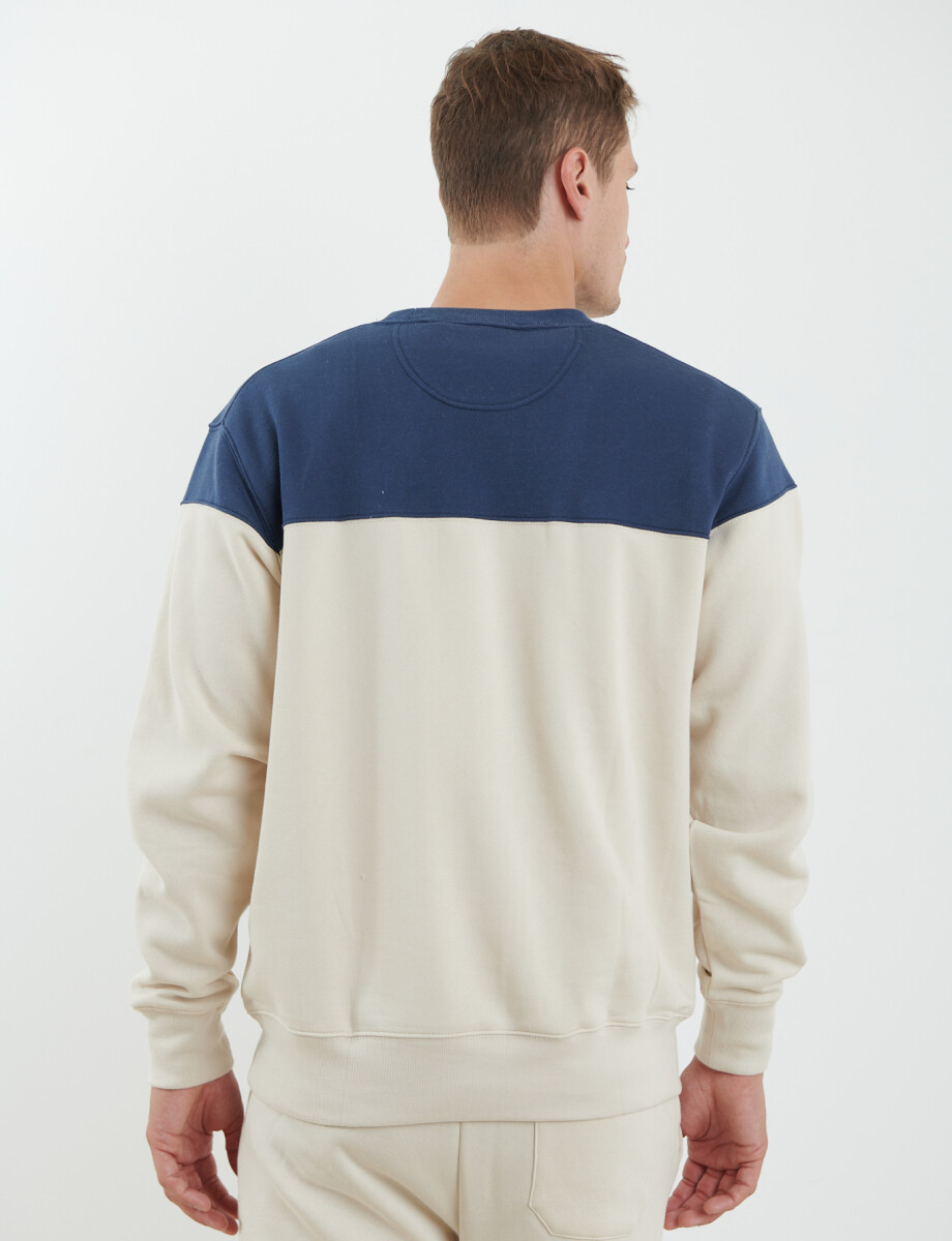 470916 SWEATER HARRY Natural/azul