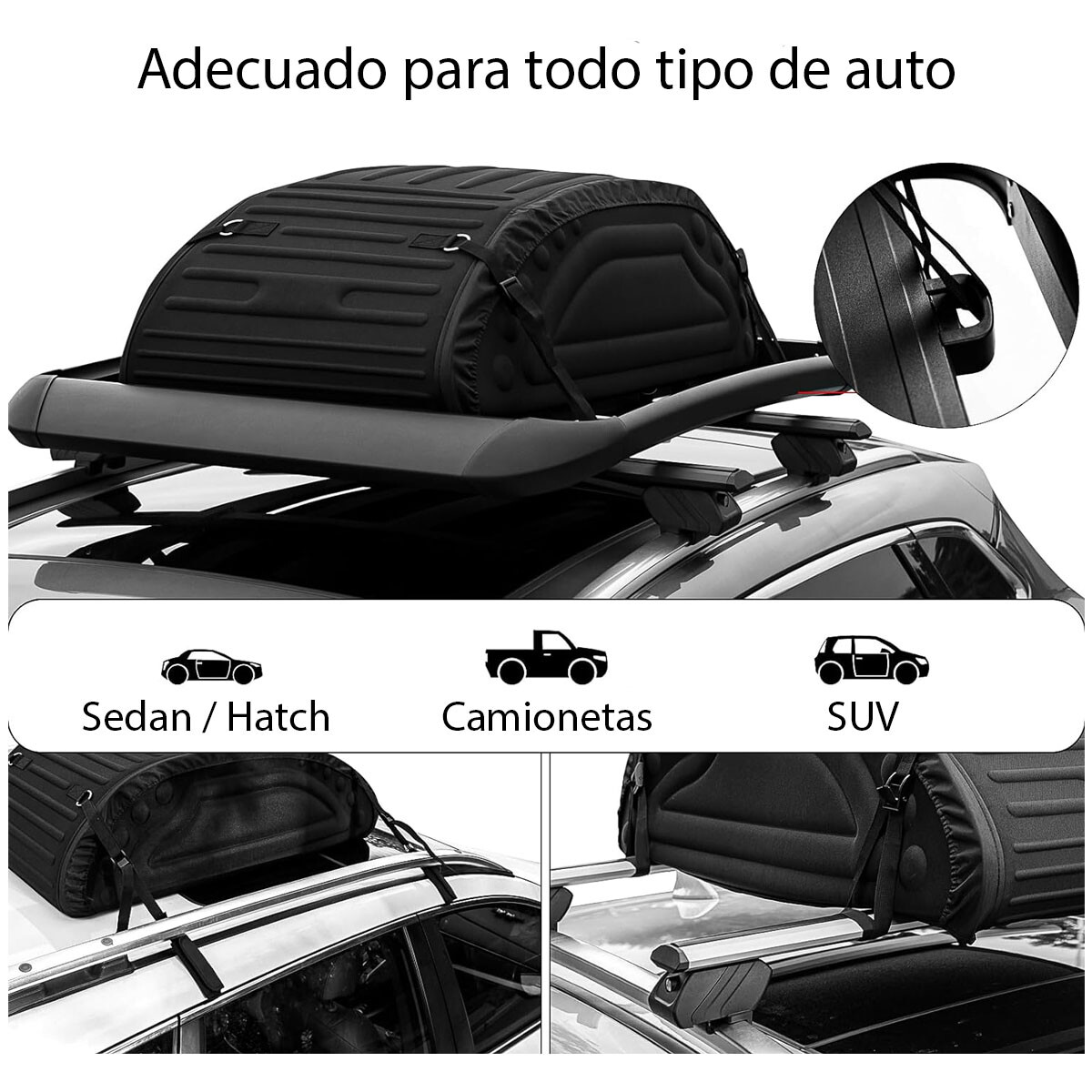 Valija Baúl De Techo Portaequipaje Auto Plegable Valija Baúl De Techo Portaequipaje Auto Plegable