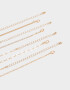 Collares Cortos Religioso Collares Cortos 4 Perlas - Dorado
