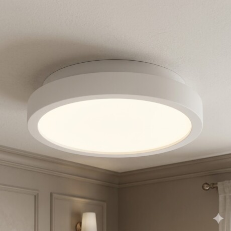 Plafón LED pequeño moderno, Dimerizable 15W 20CM BLANCO
