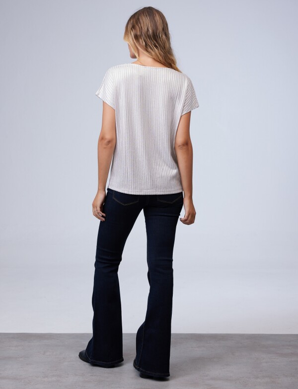Blusa Lurex PLATEADO