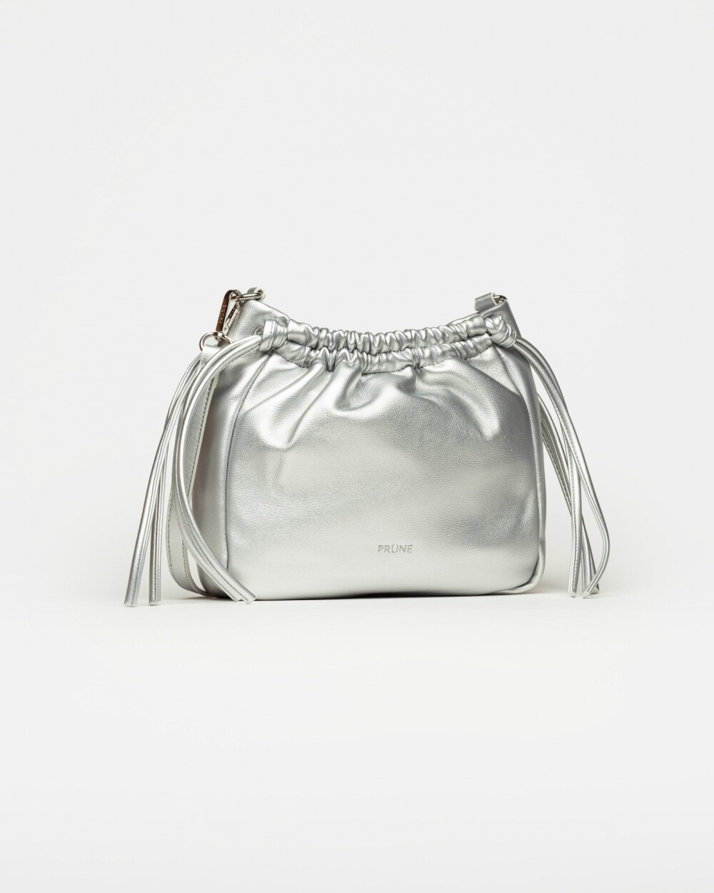 Bandolera Marine en efecto cuero liso Metalizado