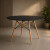 Mesa Comedor ComboHome Eames Redonda Laqueada 100Cm Premium Negro 1