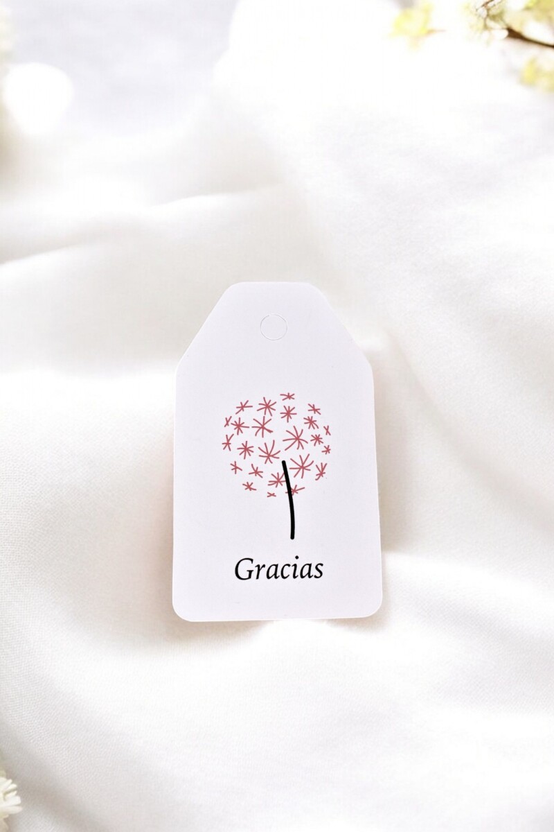 Tag gracias 5x8,5. - DISEÑO 2 