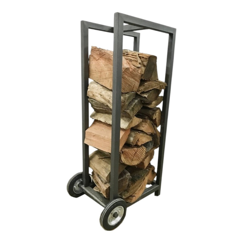 Carro Rack Leñero Acero con Ruedas Carro Rack Leñero Acero con Ruedas