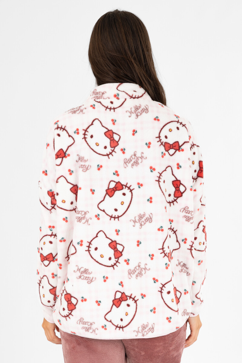 Hoodie coral kitty Rosado