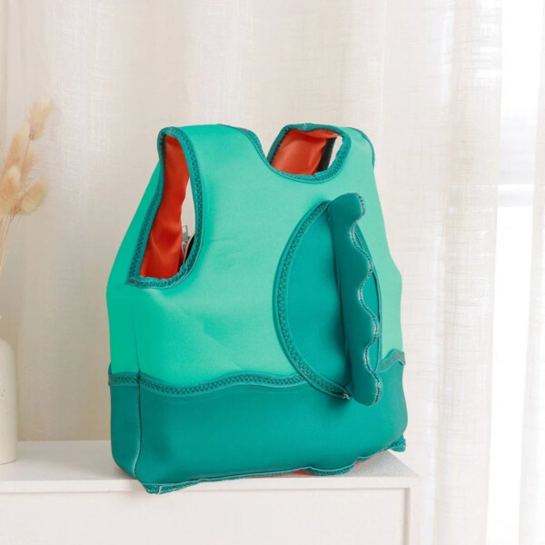 Chaleco Flotador Infantil 3D 19 KG Salvavidas Natacion NIños Variante Color Verde