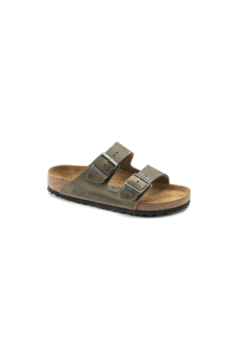 Sandalia Arizona Soft Footbed Oiled Leather - Estrecho - Khaki 