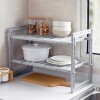 Estante organizador Bajo mesada con 2 Niveles Almacenaje Estante Organizador Bajo Mesada Con 2 Niveles Almacenaje