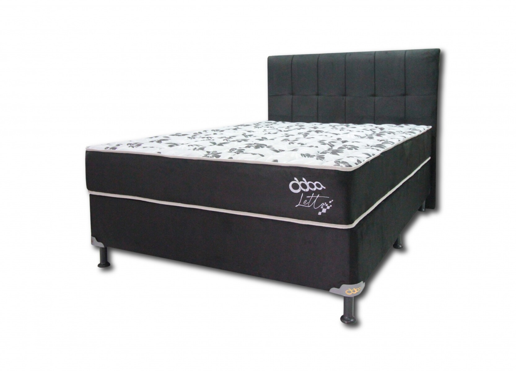 Sommier Abba Letto Mas 140x190 Base + Colchón + Cabecera 