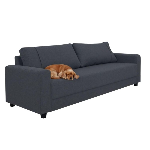 SOFA 4 CUERPOS - TAPIZADO TELA PET FRENDLY GRIS OSCURO SOFA 4 CUERPOS - TAPIZADO TELA PET FRENDLY GRIS OSCURO
