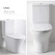 SANITARIO INODORO CON MOCHILA LINEA ANORI PARA BAÑO BLANCO 000