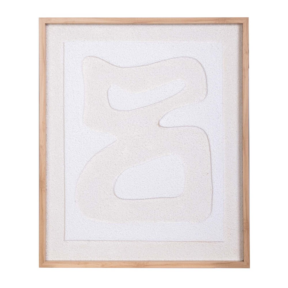 CUADRO LIENZO-Y-MDF NATURAL-BEIGE GOBI I