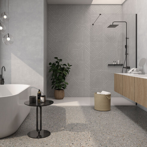 Porcelanato Terrazo Mate 60X120Cm Piso Pared 000