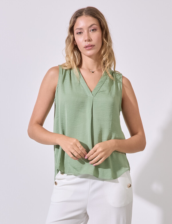 Blusa Saten OLIVA