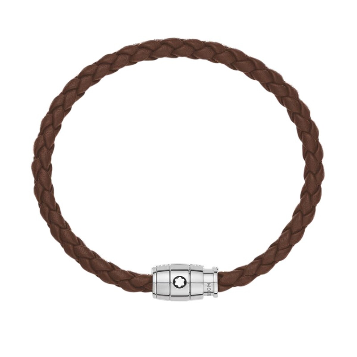 Pulsera Montblanc con cierre de 3 anillas de piel soft Referencia 136001. 