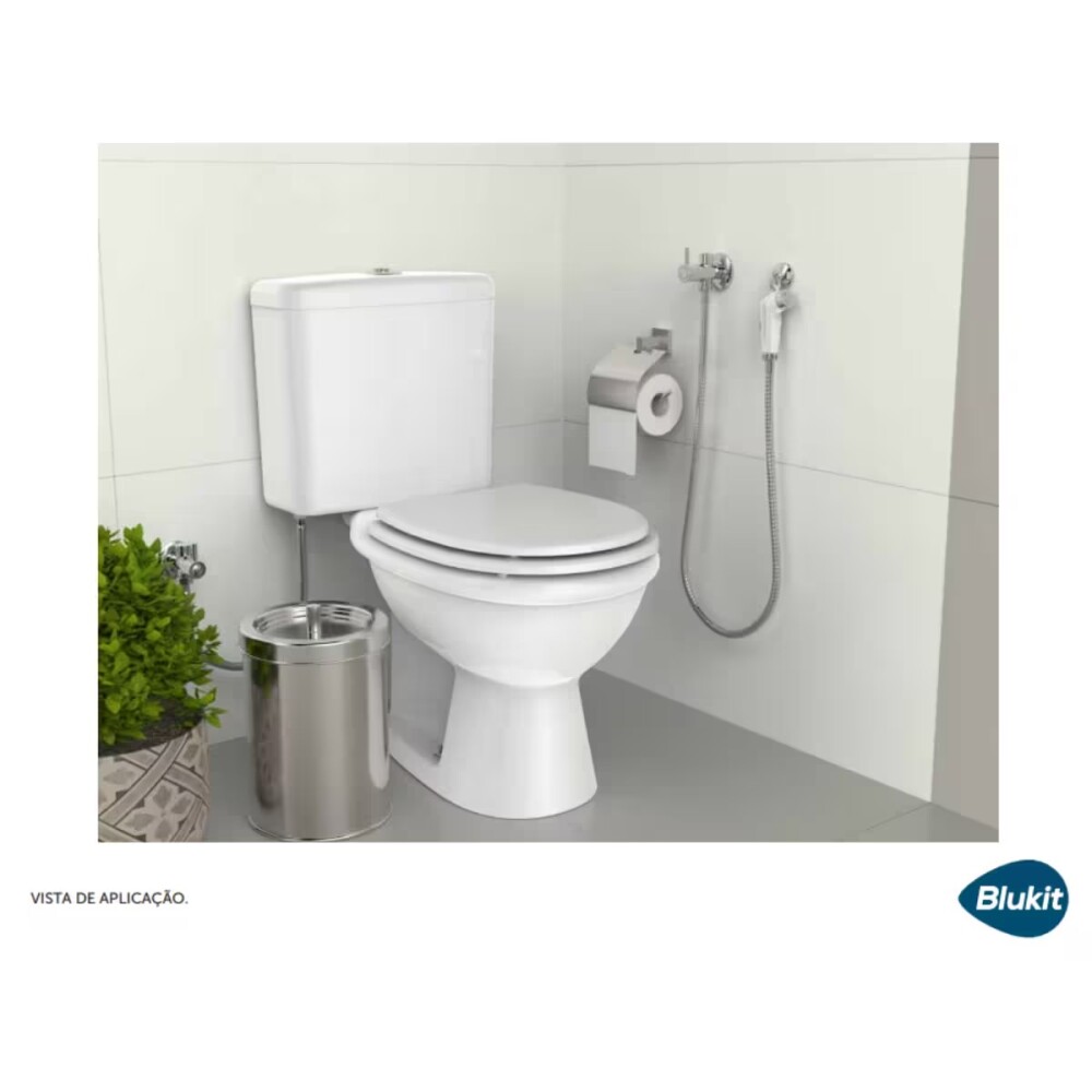 Flexible de acero inox para ducha en blíster 2,00 mt Blukit Flexible De Acero Inox Para Ducha En Blíster 2,00 Mt Blukit