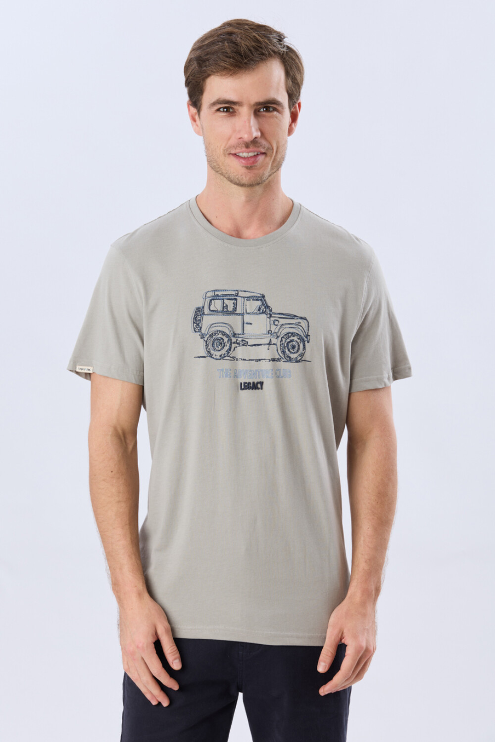 REMERA ESTAMPADA DE ALGODÓN Khaki