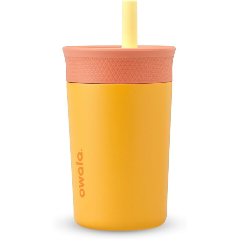 Kids Tumbler - Stainless Steel - 12-oz. - Peach/Yellow Peach/Yellow