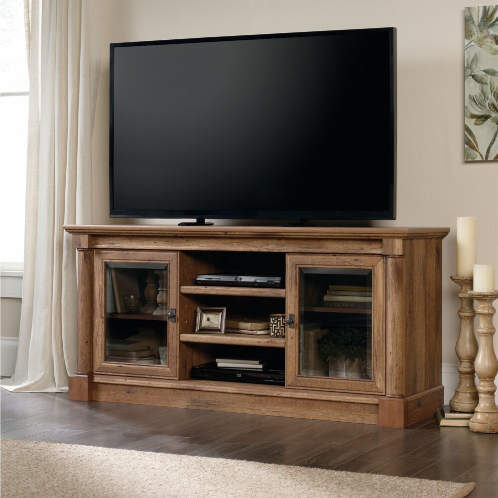 Rack Para TV Doble Puerta y Estantes Sauder Linea Palladia Rack Para TV Doble Puerta y Estantes Sauder Linea Palladia
