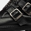 Borcego Smith En Cuero Liso Negro
