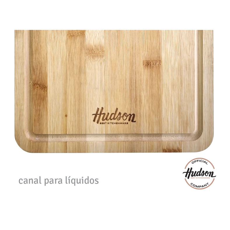 Tabla De Madera Bambú Cocina Hudson 19 X 27 X 1.5 Cm