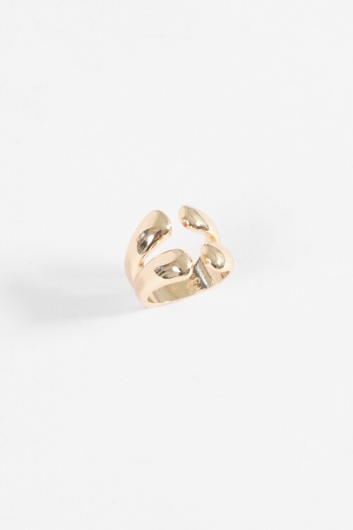 Anillo bold dorado