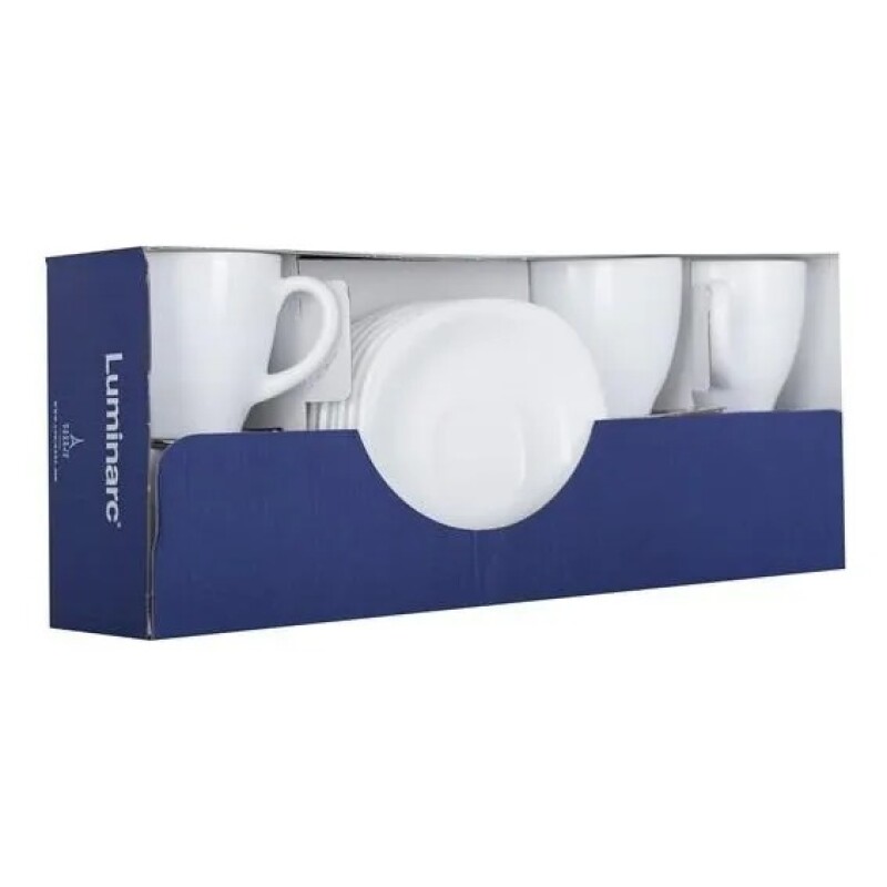 Taza de te modelo Carine blanco - LUMINARC- Pack de 6 unidades - D4401 Taza de te modelo Carine blanco - LUMINARC- Pack de 6 unidades - D4401