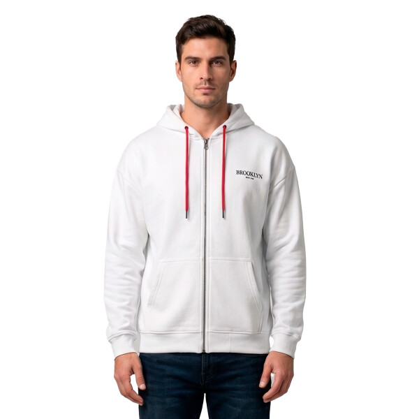 Campera The Brooklyn Haus BH KISSES de Hombre - BH KISSES Blanco