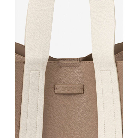 Shopper Con Doble Asa Combinacion Bicolor