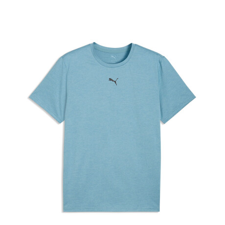Remera de Hombre Puma Tad Ess Heather Cat Verde Claro