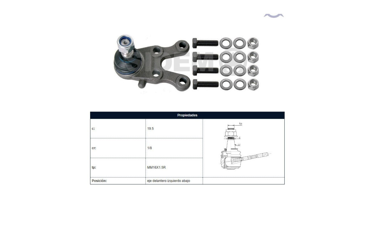 Rotula Del Mitsubishi L200 96-06 Izq Rotula Del Mitsubishi L200 96-06 Izq