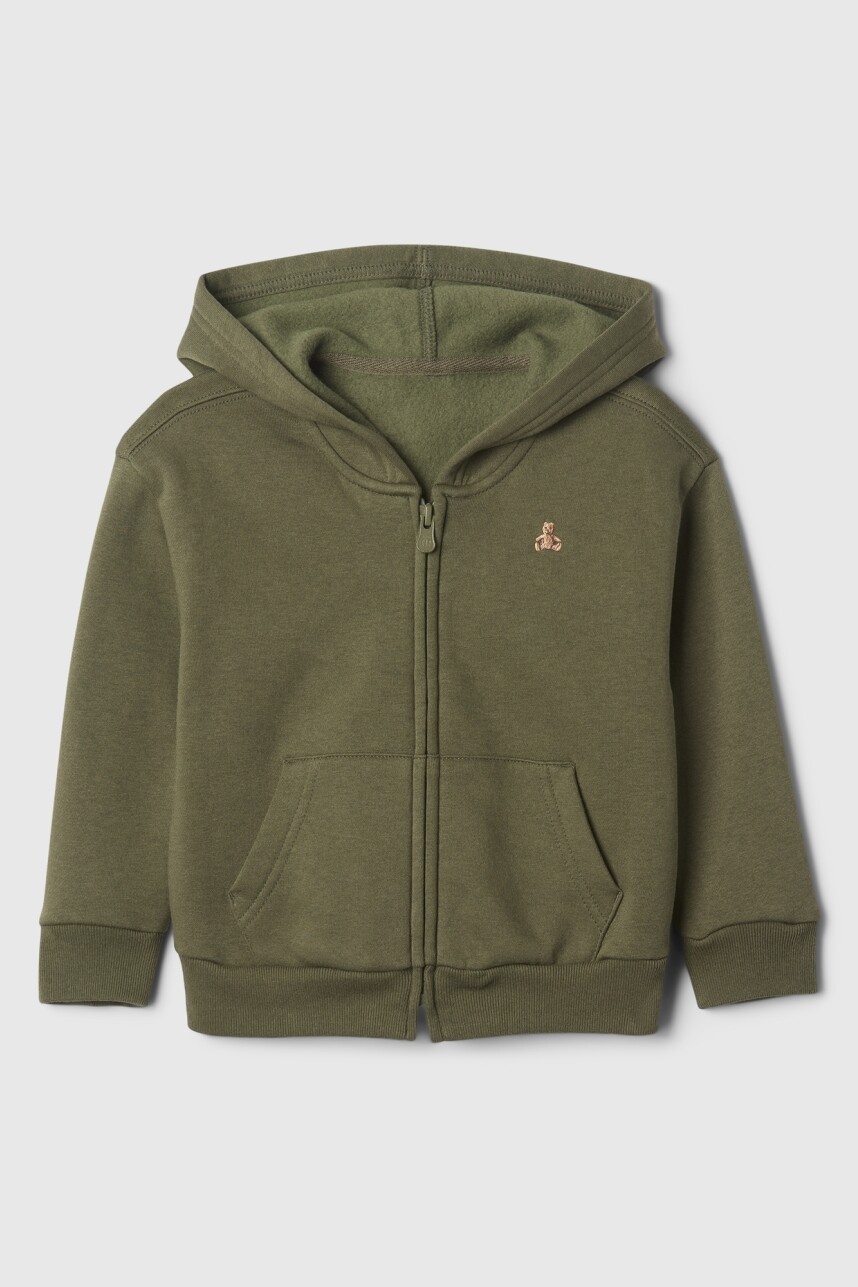 Canguro Con Cierre Logo Brannan Toddler Niño Army Jacket Green